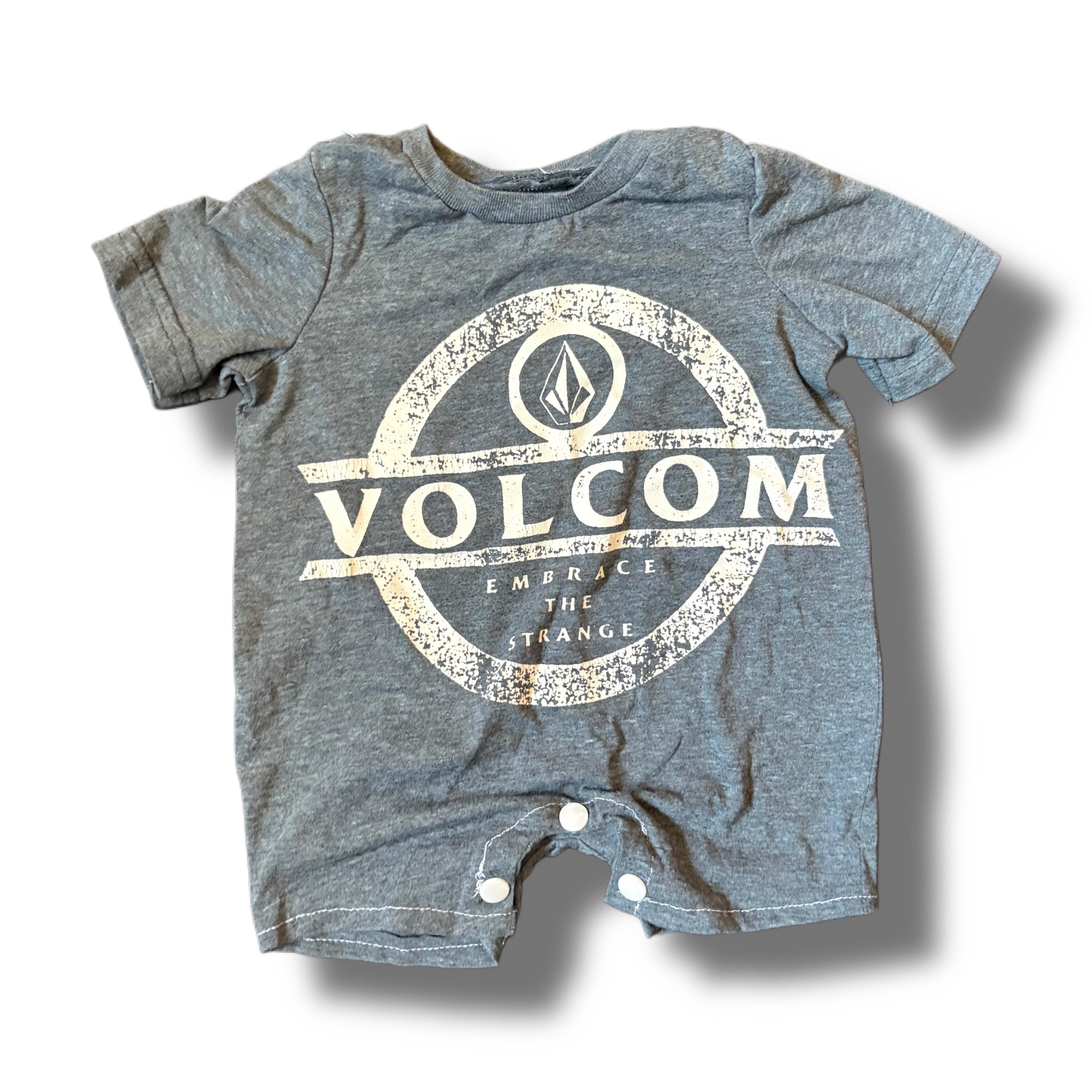 NB Baby Romper made from thrifted Volcom