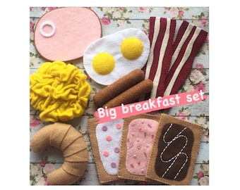 Etsy Pretend felt food  Kids Birthday Gift Big Breakfast Set