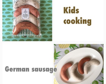 Etsy felt food play food pretend food German nsausage set