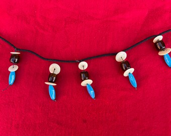 Bone & Glass Bead (Drum Adornment)