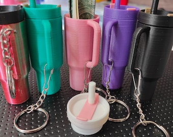 Stanley Tumbler Keychain: Chapstick Holder