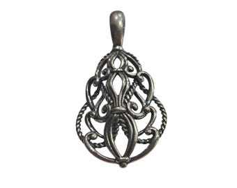 Wisiorek Carolyn Pollack ze srebra próby 925 z motywem otwartego spiralnego ornamentu