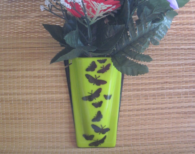 Butterfly Fused Glass Wall Vase Sconce or Reed Diffuser Etsy