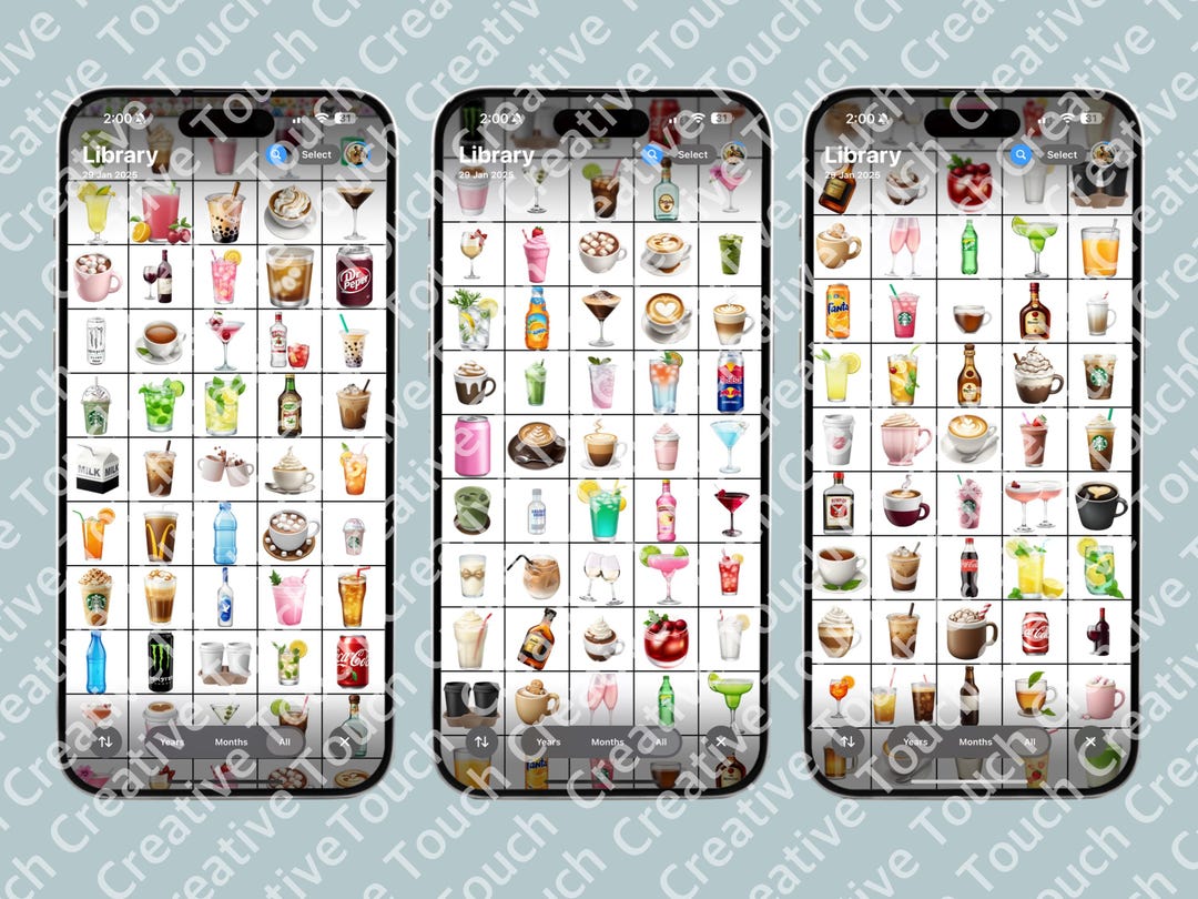 100+ Ios 18.1 Emoji Sticker Pack, Drinks & Beverages Emoji Pack. PNG ...