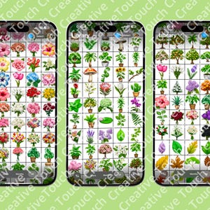 200+ iOS 18.1 Emoji Sticker Pack, Plants & Flowers Emoji Pack. PNG stickers for texting, Everyday iPhone Emoji Apple Stickers for iMessage