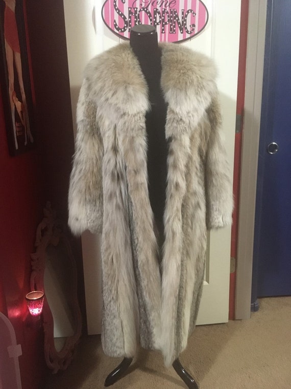 faux lynx fur coat