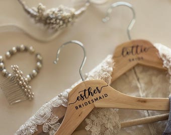 Custom Engraved Wedding Hanger | Bridal Party Keepsake