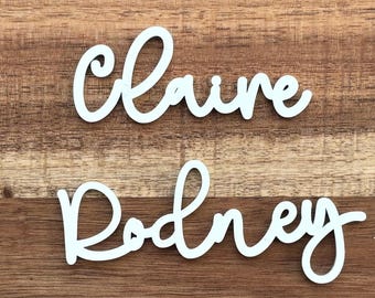 Laser Cut Wedding Place Name | Acrylic Calligraphy Table Setting