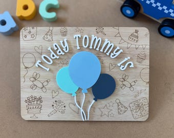 Personalized Birthday Milestone Board | Reusable Photo Prop
