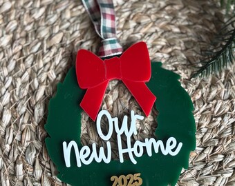 New Home Christmas Wreath Ornament | First Christmas Gift
