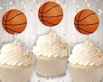 Sport Party Candles Box of 12 Sets of 4 NEW Birthday Candles Basketballs