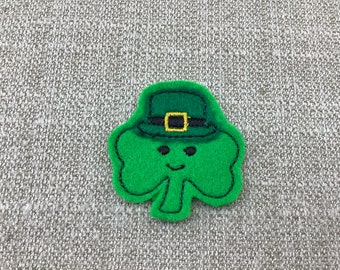 Shamrock Leprechaun St Patrick's Day  Feltie CUT or UNCUT