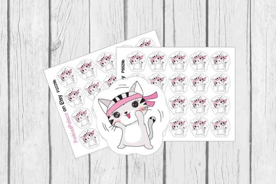 Kitty Cat Planner Stickers and optional Planner Die Cut