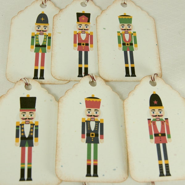 Nutcracker Christmas Tags Journal Tags Gift Tags Pricing Tags set of 10
