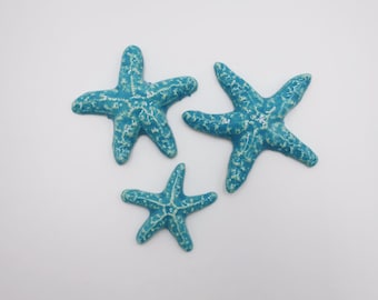 Azulejos de 3 estrellas de mar - Turquesa