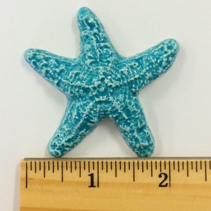 3 Starfish Tiles Turquoise image 4