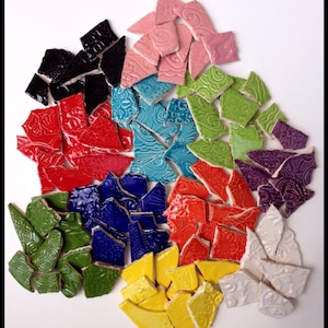 Mosaic Ceramic Tiles - Multi Colored - 1 Square Foot