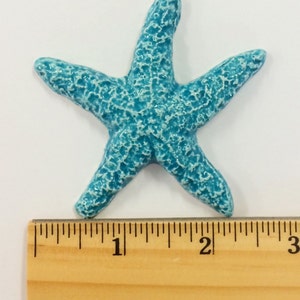 3 Starfish Tiles Turquoise image 5
