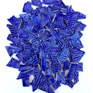 ROYAL BLUE MOSAIC Tiles- 1 Square Foot - Low Fired