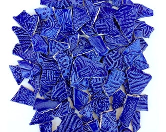 ROYAL BLUE MOSAIC Tiles- 1 Square Foot - Low Fired