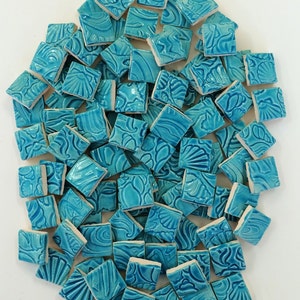 TURQUOISE Mosaic SQUARE Ceramic Tiles