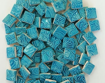 TURQUOISE Mosaic SQUARE Ceramic Tiles