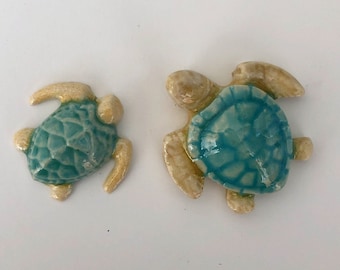 Turtles - Mommy and Baby Sea Turtle Tiles