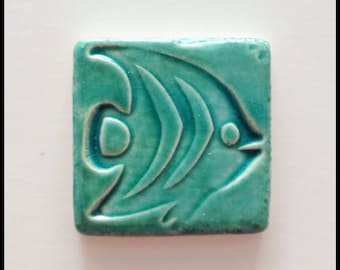 Aqua FISH Mosaic Tile