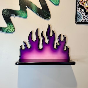 Handmade Flame Shelf | Y2K Grunge Decor