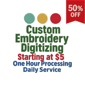 Custom Embroidery Digitizing, Logo Digitizing, Embroidery Digitizing Service, Image Digitizing Embroidery, Custom Digitize