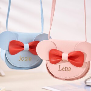 Carteira com nome personalizado para meninas, bolsa tiracolo para crianças, primeira bolsa para a escola, bolsa com nome personalizado, bolsa de couro para dinheiro, presente para crianças, floristas