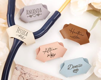 Engraved Stethoscope Tag Leather Stethoscope Name Tag,Custom Stethoscope Charm Stethoscope Id Tag,Nurse Accessories Gifts for Doctor RN Gift