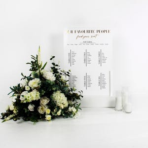 Personalised Acrylic Seating Plan, Acrylic Sign with 3D Detailing.