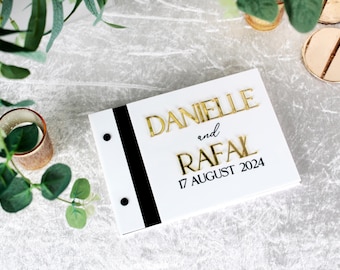Personalized Acrylic Wedding Guest Book: A5 Polaroid Album
