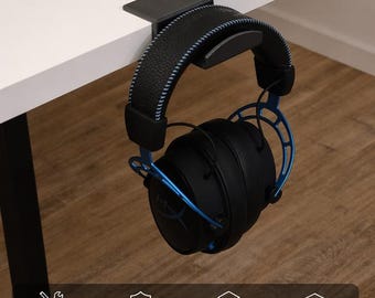 3D Printed Headphone Mount | Heavy-Duty Desk Clamp Hanger, Studio Gear Organizer