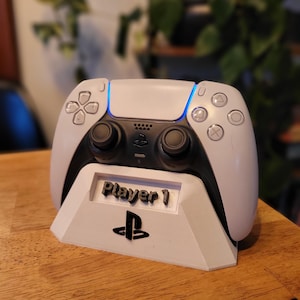 Custom PS5 Controller Stand | Personalized Controller Holder | 3D Printed Gamer Name Desk Decor