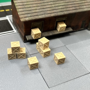 N-Scale Lumber Crates - 10 Pieces - Lumber Yard Crates - Printing Cubed