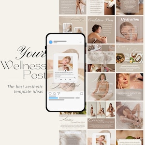 Modelos Educacionais para Instagram sobre o Ciclo Feminino | Postagens de Bem-Estar do Canva para Conteúdo sobre Hormonal e Saúde Feminina | Conscientização Holística sobre o Ciclo