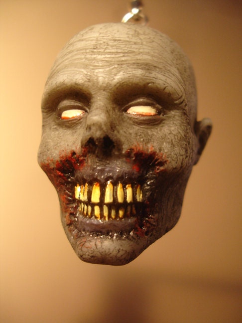 Zombie Head Keychain