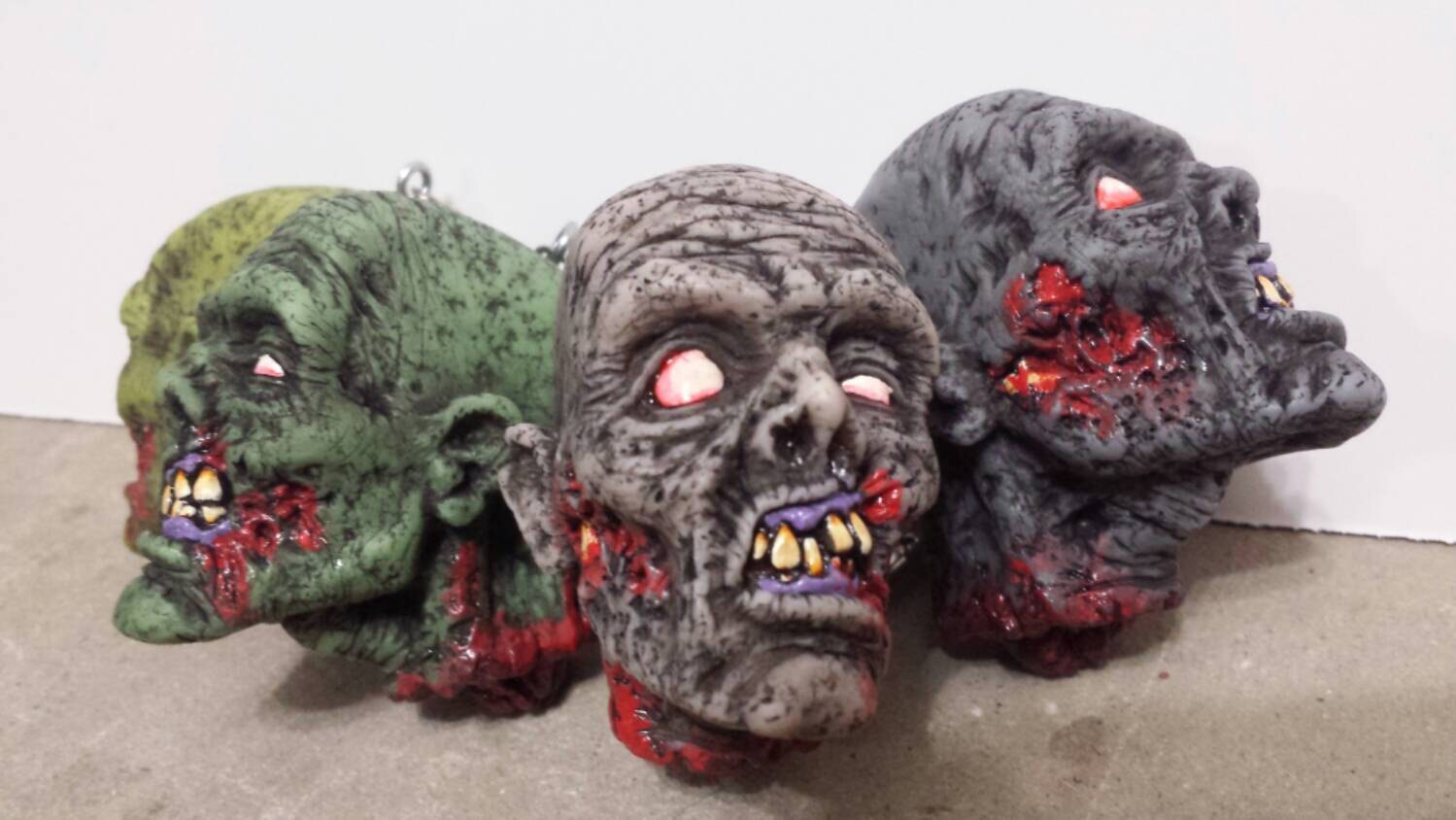 Zombie head keychain part 3!