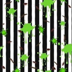 Beetlejuice randig insektsslime Halloween: Justerbar bomull Euro Style