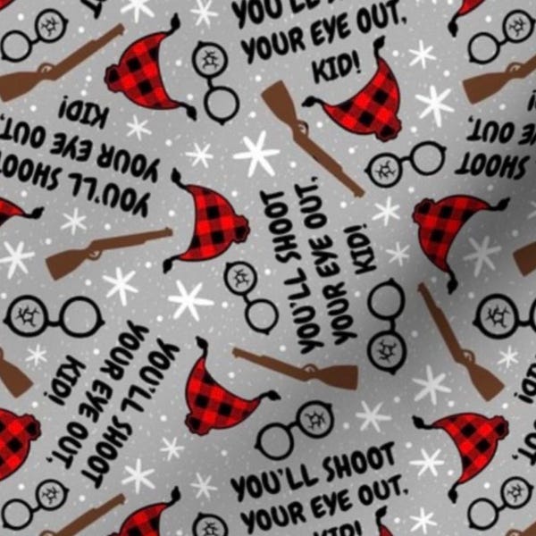 Christmas Story funny euro scrub hat