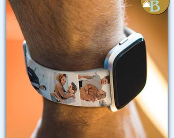 Custom Photo Collage Apple Watch Band Personalized Silicone Strap