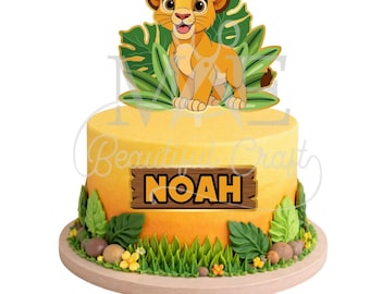 Simba Cake Topper/Lion Cake Tooper/Safari Cake Topper