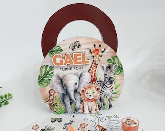 Safari Birthday Party Favors/Safari Gift Bag/Safari Party Favor/Activity Bag