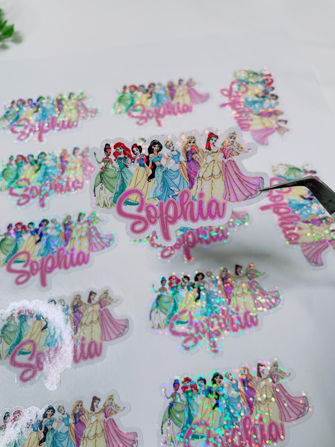 Princess Sticker Rhinestones Princess Sticker. Stickers/labels/laminate Labels - Etsy