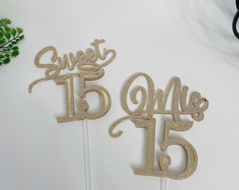 Sweet Sixteen Cake Topper/Sweet Sixteen Cake Decor