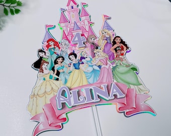 Princess Cake Topper. Cake Topper Princess, Cake Topper Princesas. Read the description