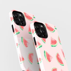 étui pastèque, design girly, tendance, coque de téléphone, populaire, coloré, protection