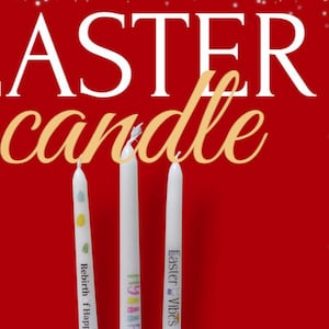 Set Easter Taper Candles/ Handmade Set Easter Taper Candles/ Spring Décor | Easter Dinner Table Decorations | Unique Easter Gift